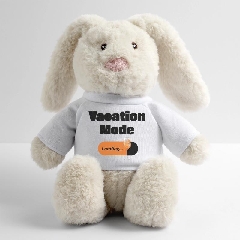 Vacation Mode On – Spritz with Loading Bar (Dark) MiniFeet® RecycelHase® Bunny Cream