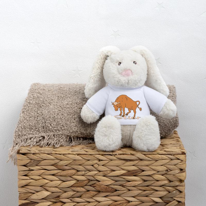 Sternzeichen Stier MiniFeet® RecycelHase® Creme