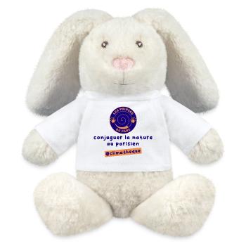 identite_visuelle_du_projet_climatheque - Lapin en peluche recyclé MiniFeet® Crème - blanc - Devant