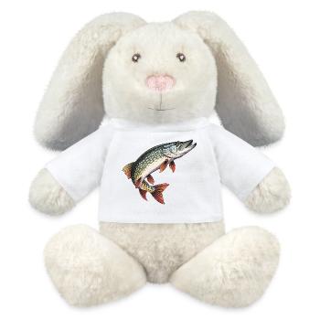 Springender Hecht - MiniFeet® RecycelHase® Creme - Weiß - Vorne