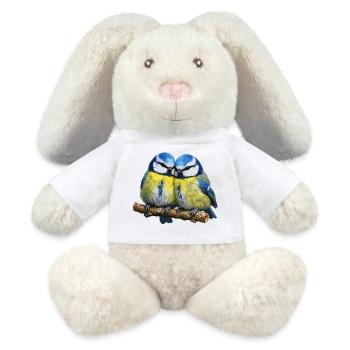 Zwei Blaue - MiniFeet® RecycelHase® Creme - Weiß - Vorne