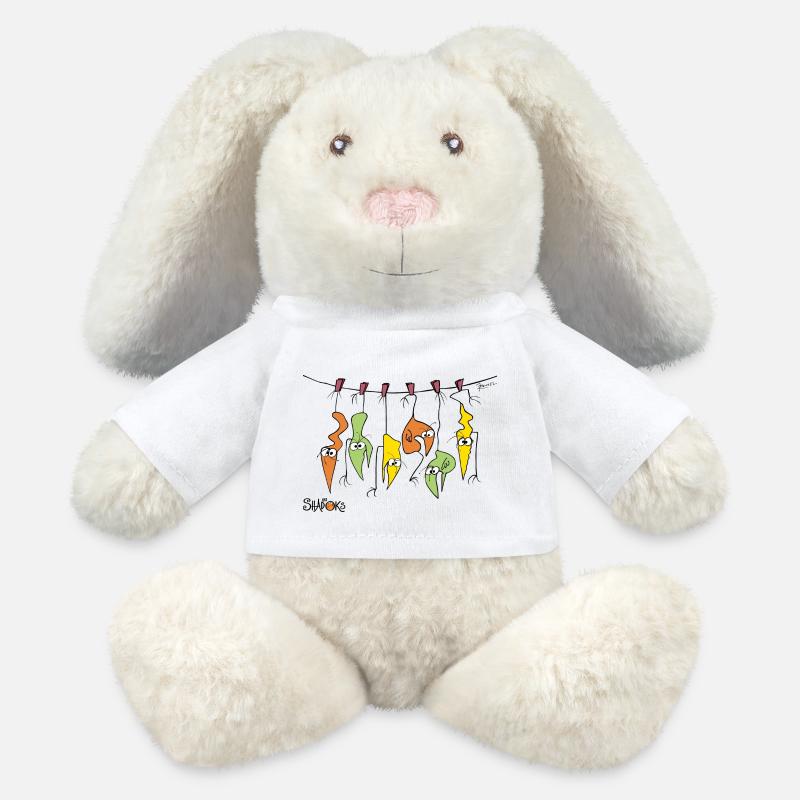 Skewer Shadoks - MiniFeet® RecycelHase® Bunny Cream - white