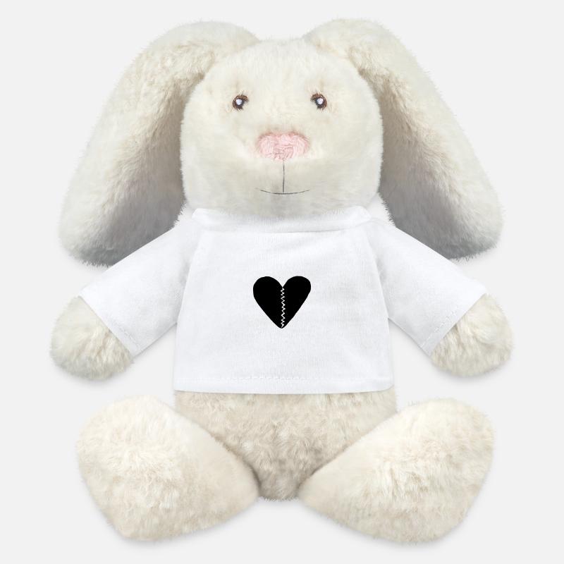 Heartbreak black - MiniFeet® RecycelHase® Creme - Weiß