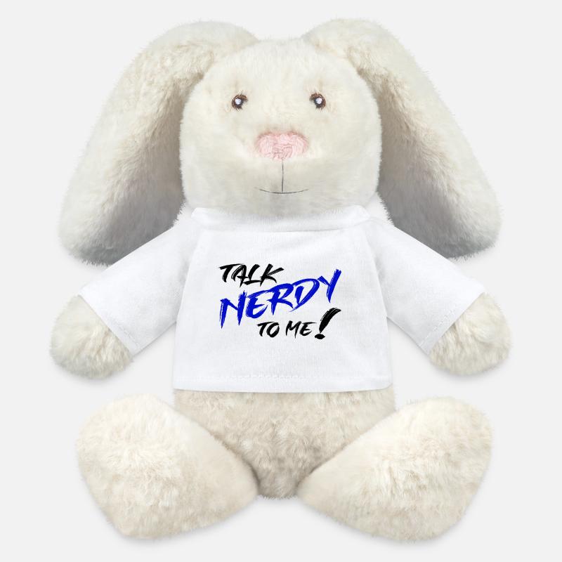 Nerd Graffiti Blau - MiniFeet® RecycelHase® Creme - Weiß