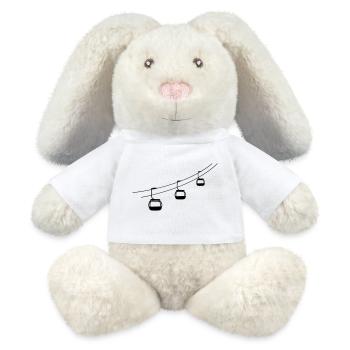 gondola ropeway gondola winter vacation vacancy sp - MiniFeet® RecycelHase® Bunny Cream - white - Front