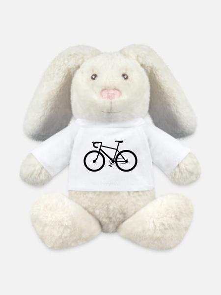 Fahrrad Fahrrad Fahrrad - MiniFeet® RecycelHase® Creme - Weiß