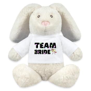 Magisches Team Braut Junggesellinnenabschied - MiniFeet® RecycelHase® Creme - Weiß - Vorne