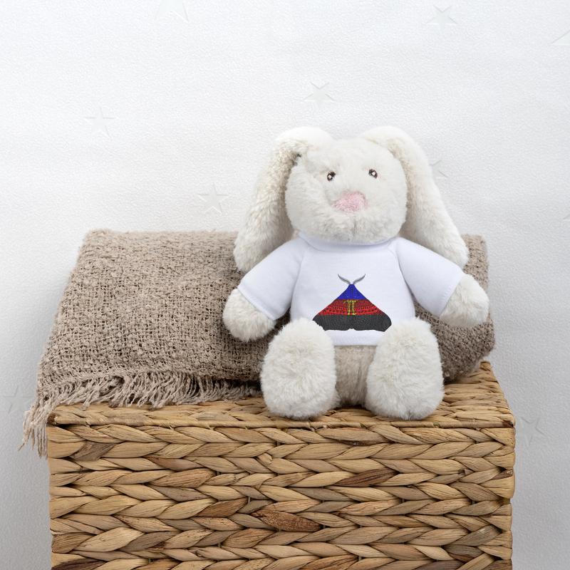 Polyamorous pride moth MiniFeet® RecycelHase® Bunny Cream