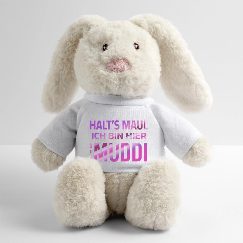 Halt's Maul - Ich bin hier die Muddi MiniFeet® RecycelHase® Creme