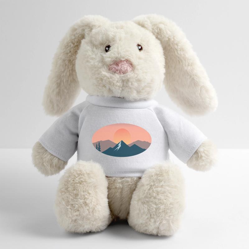 sun set Lapin en peluche recyclé MiniFeet® Crème