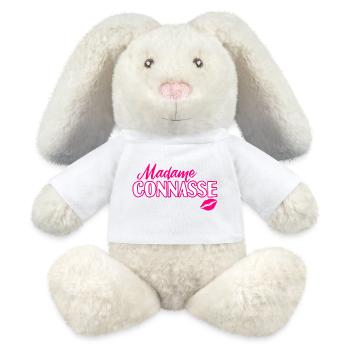Nervige Scheiße, Scheiße, lustige, lustige Damenmädchen. - MiniFeet® RecycelHase® Creme - Weiß - Vorne
