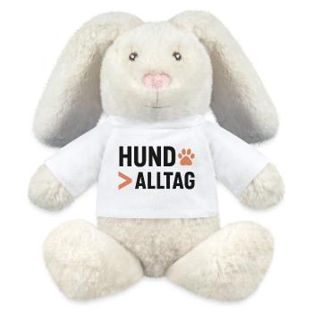 Dog Everyday Paw Art Logo - MiniFeet® RecycelHase® Bunny Cream - white - Front