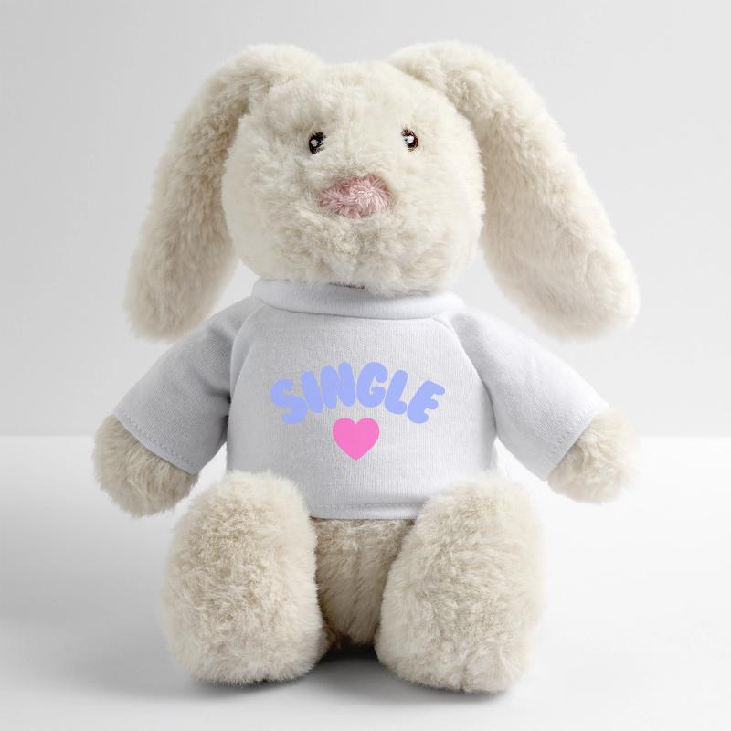 Amour de soi célibataire Lapin en peluche recyclé MiniFeet® Crème