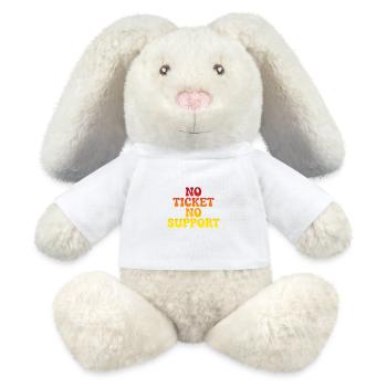 No support without a ticket - MiniFeet® RecycelHase® Bunny Cream - white - Front