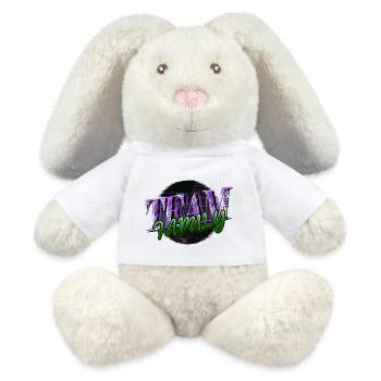 Statement Best Family Party Adoption Child - MiniFeet® RecycelHase® Bunny Cream - white - Front