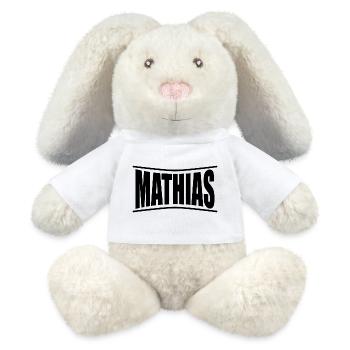 T-Shirt Mathias T-Shirt Geschenkidee - MiniFeet® RecycelHase® Creme - Weiß - Vorne