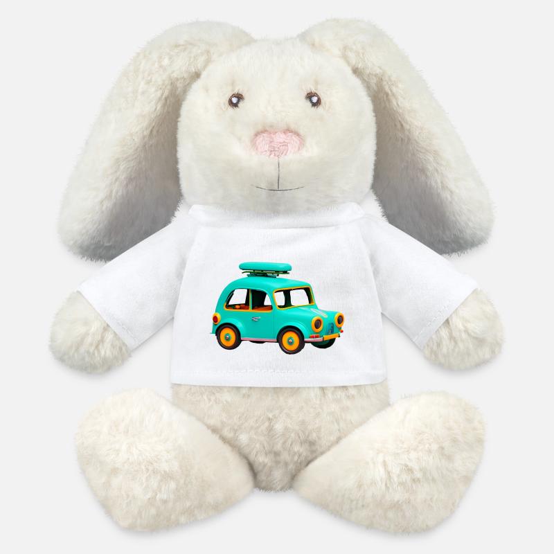 ab in den Urlaub - MiniFeet® RecycelHase® Creme - Weiß