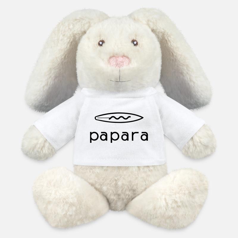 Papara Tahiti Surfspot - MiniFeet® RecycelHase® Creme - Weiß