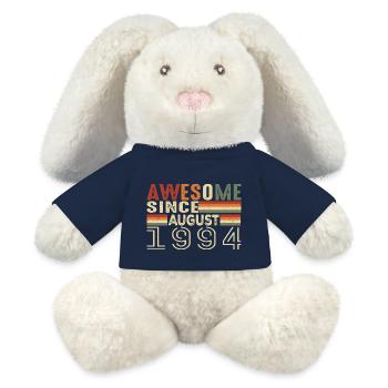 August 1994 Vintage Geburtstagsgeschenk 30 Jahre - MiniFeet® RecycelHase® Creme - French Navy - Vorne
