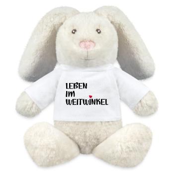 LEBEN IM WEITWINKEL - SOLIDARITAET - MiniFeet® RecycelHase® Creme - Weiß - Vorne