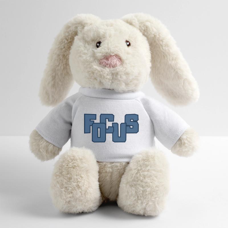 Fools Gras Lettres majuscules Lapin en peluche recyclé MiniFeet® Crème