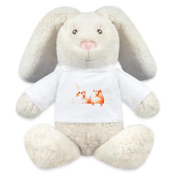 Birdies - Lapin en peluche recyclé MiniFeet® Crème - blanc - Devant