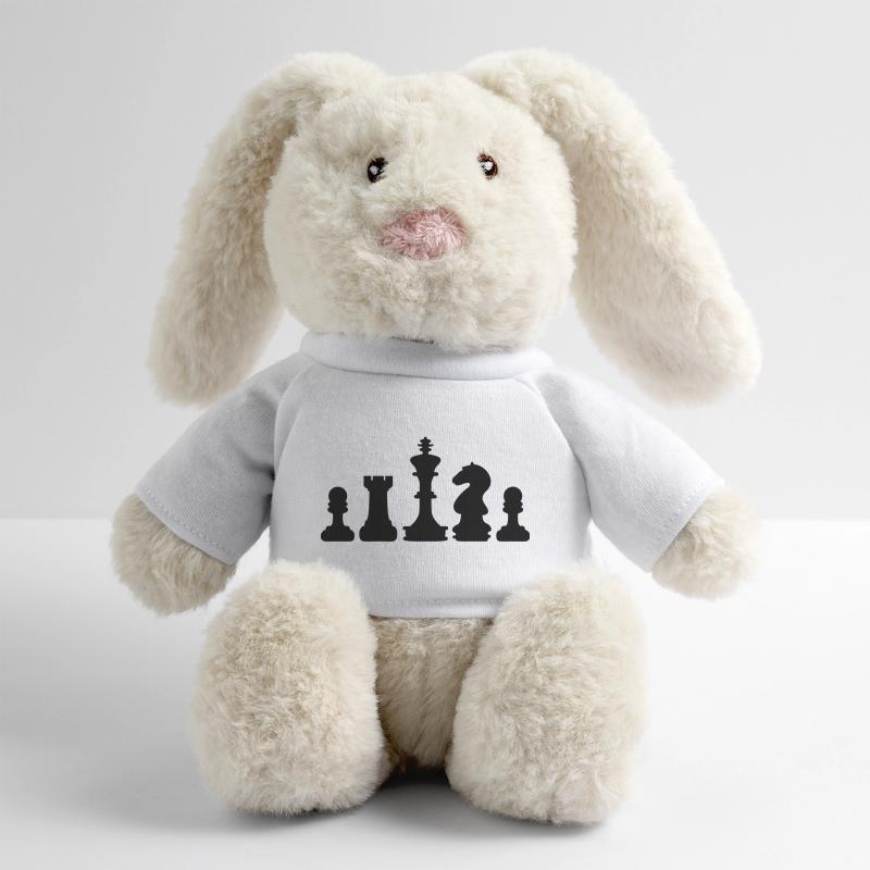 échecs Lapin en peluche recyclé MiniFeet® Crème