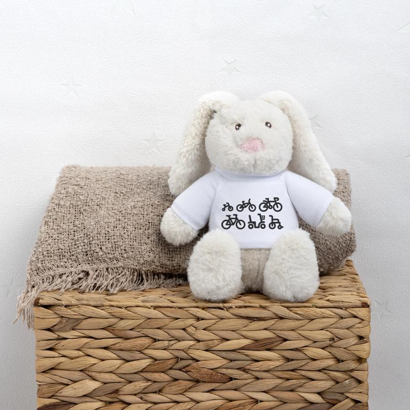 Evolution vélo de course cyclisme vélo de course Lapin en peluche recyclé MiniFeet® Crème