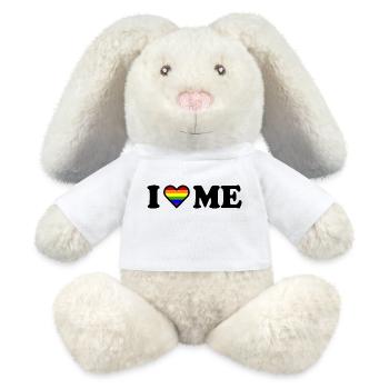 I love me - MiniFeet® RecycelHase® Creme - Weiß - Vorne