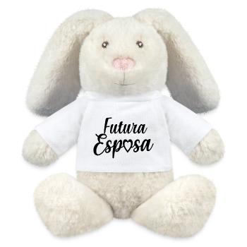 Futura Esposa Engagement Bridal Shower Wedding - MiniFeet® RecycelHase® Bunny Cream - white - Front