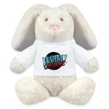 Big Cat Black Present Cat Long Sleeve Shirts Cute - MiniFeet® RecycelHase® Bunny Cream - white - Front