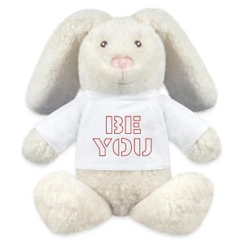 Soyez vous-même - Lapin en peluche recyclé MiniFeet® Crème - blanc - Devant