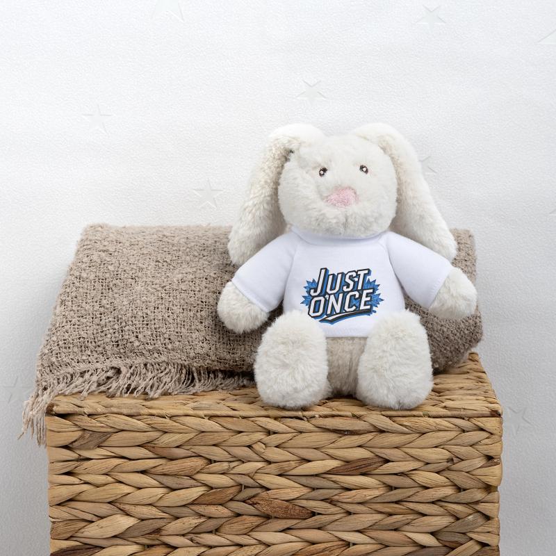 Les Maple Leafs juste une fois sombres Lapin en peluche recyclé MiniFeet® Crème