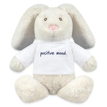 positive mood - MiniFeet® RecycelHase® Bunny Cream - white - Front