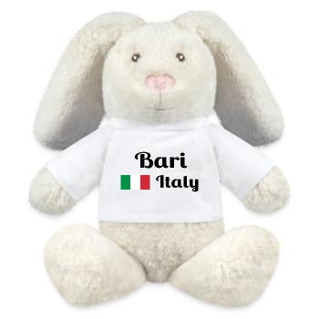 Bari Italia - Imprimés élégants - Lapin en peluche recyclé MiniFeet® Crème - blanc - Devant
