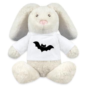 Bat - MiniFeet® RecycelHase® Bunny Cream - white - Front