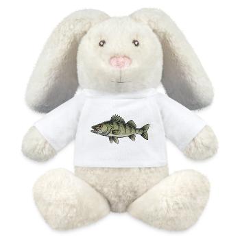 Zander Predator Fishing - MiniFeet® RecycelHase® Bunny Cream - white - Front
