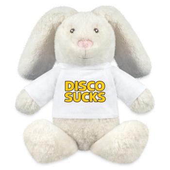Disco Sucks - MiniFeet® RecycelHase® Bunny Cream - white - Front