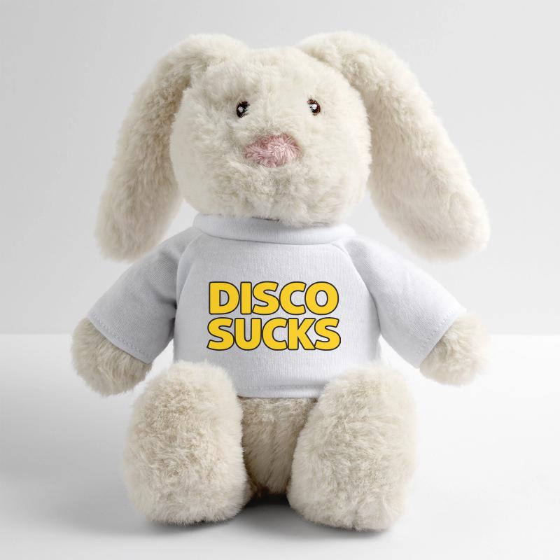 La disco, c’est nul Lapin en peluche recyclé MiniFeet® Crème