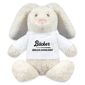 Bäcker Ausbildung Bestanden Azubi Bäckerei - MiniFeet® RecycelHase® Creme - Weiß - Vorne