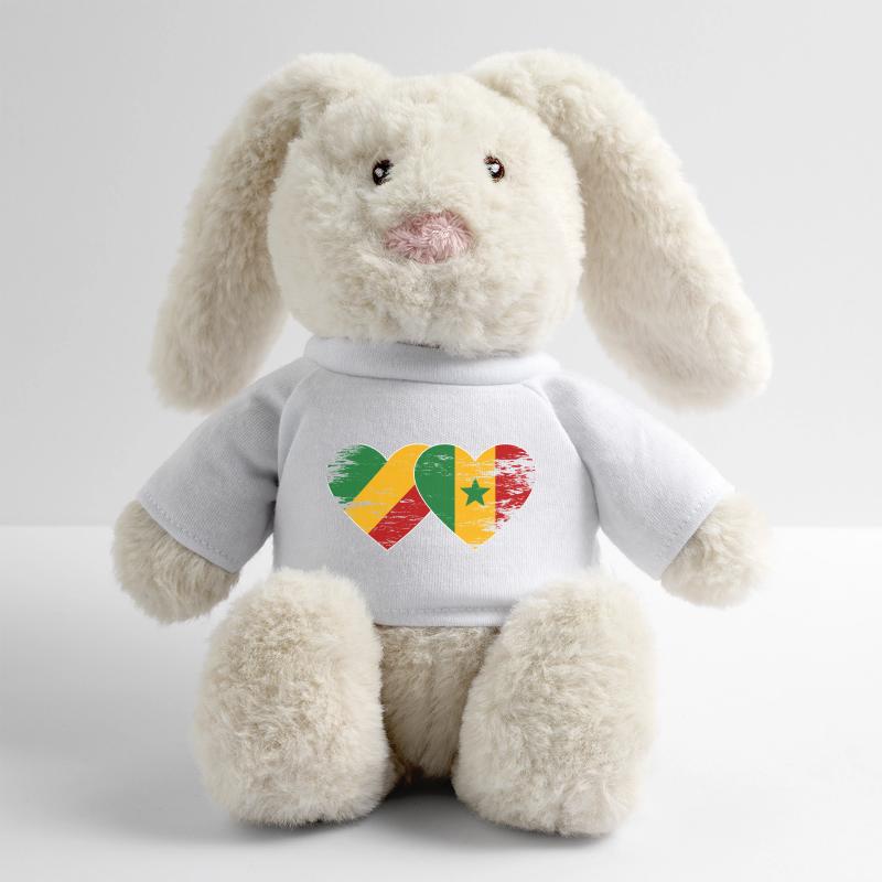 Kongo Senegal Flagge used MiniFeet® RecycelHase® Creme