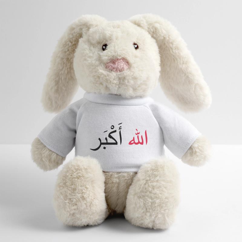 Allah Akbar Lapin en peluche recyclé MiniFeet® Crème
