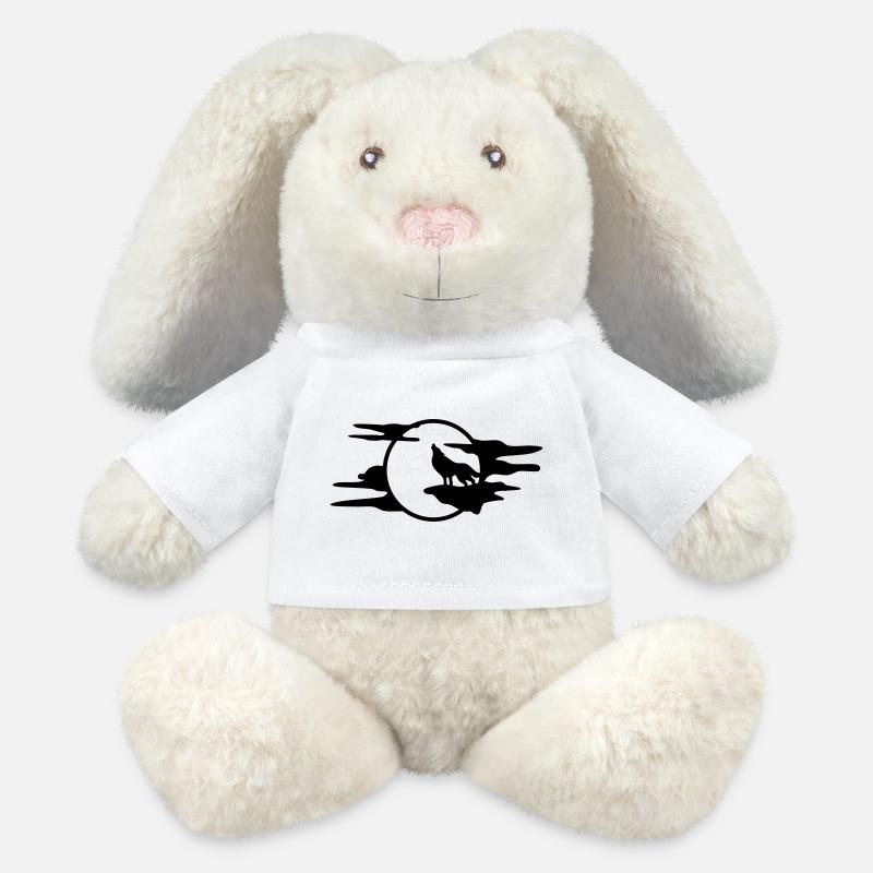 The Black Wolf - MiniFeet® RecycelHase® Bunny Cream - white