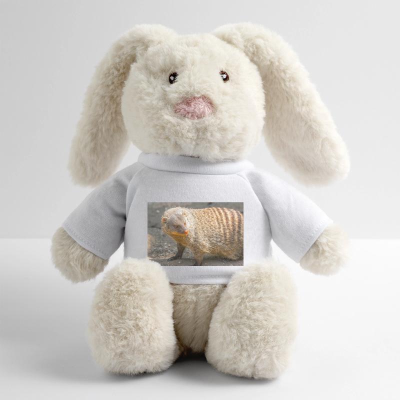 Gebänderte Manguste oder Zebramanguste MiniFeet® RecycelHase® Creme