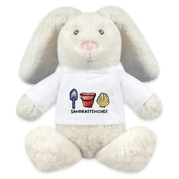 Sandkasten Chef / Spielzeug / Spielplatz / Sommer - MiniFeet® RecycelHase® Creme - Weiß - Vorne