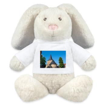 big historical gate (Breites Tor) Goslar Lower Sax - MiniFeet® RecycelHase® Bunny Cream - white - Front