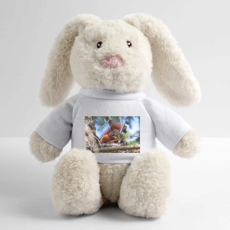 écureuil (en allemand Eichhörnchen) Sciurus Lapin en peluche recyclé MiniFeet® Crème