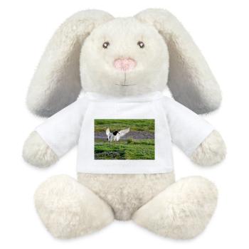 Oyster Catcher - MiniFeet® RecycelHase® Bunny Cream - white - Front