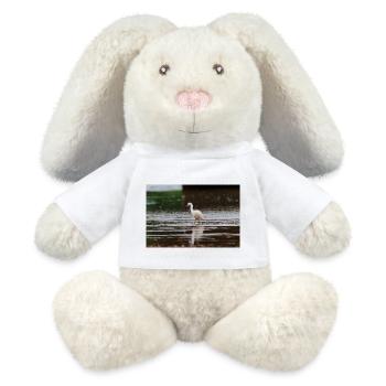 Little Egret 2 - MiniFeet® RecycelHase® Bunny Cream - white - Front