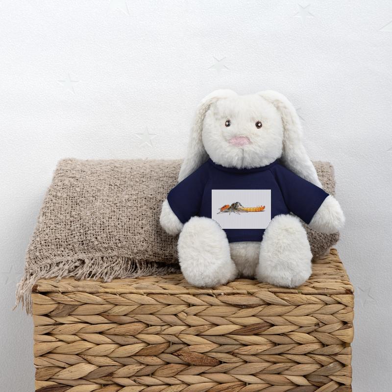 Araignée sauteuse Phidippus texanus araignée sauteuse Lapin en peluche recyclé MiniFeet® Crème